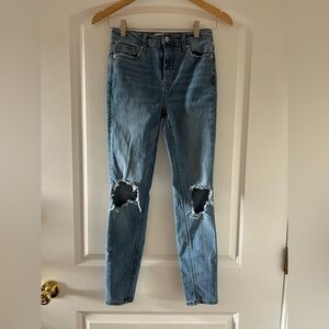 We The Free Mid Rise Distressed Jeans